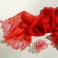 Lace Fashion Accesories red scarf