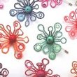 Little flower lace brooches